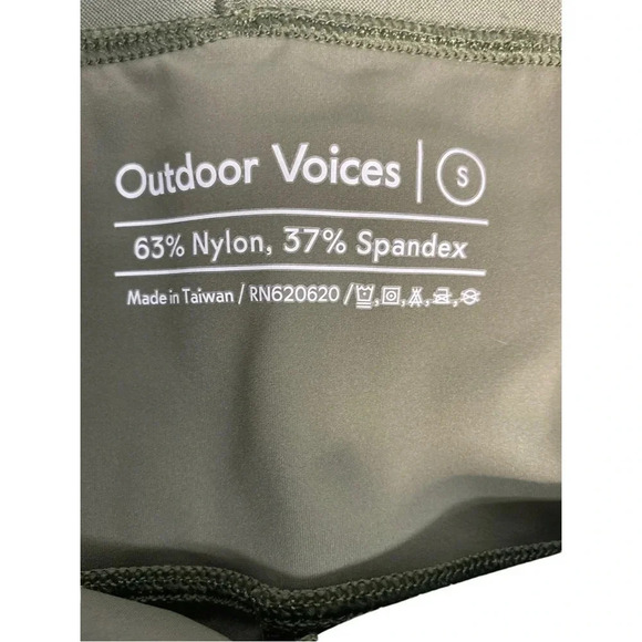 Outdoor Voices full length olive green legging size small - Picture 3 of 5